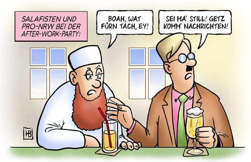 Salafisten und Pro-NRW Salafisten und Pro-NRW