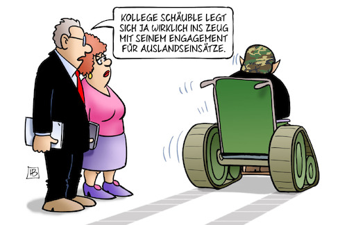 Schäubles Auslandseinsätze Schäubles Auslandseinsätze