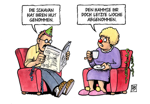 Schavan nimmt Hut Schavan nimmt Hut