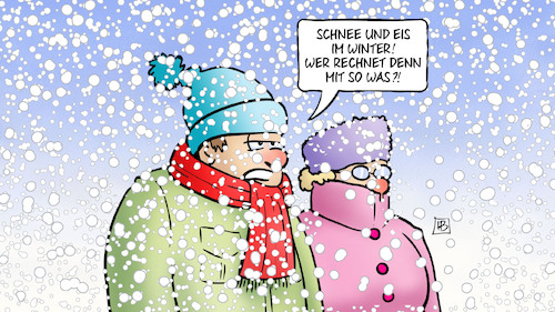Cartoon: Schnee und Eis im Winter (medium) by Harm Bengen tagged schnee,eis,winter,klima,wetter,kalt,harm,bengen,cartoon,karikatur,schnee,eis,winter,klima,wetter,kalt,harm,bengen,cartoon,karikatur