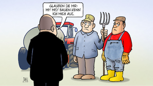 Scholz und Bauern