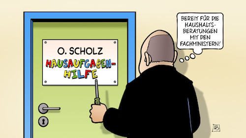 Scholz und Fachminister Scholz und Fachminister