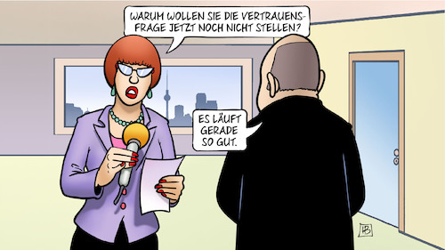 Scholz und Vertrauensfrage Scholz und Vertrauensfrage