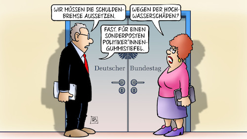 Schuldenbremse und Gummistiefel Schuldenbremse und Gummistiefel