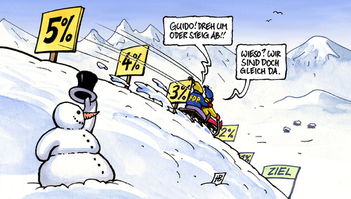 Cartoon: Schußfahrt (medium) by Harm Bengen tagged schußfahrt,schussfahrt,fdp,westerwelle,parteiführung,außenminister,abwahl,führung,vorsitz,schnee,winter,schneemann,prozent,wahl,umfrage,forsa,schußfahrt,schussfahrt,fdp,guido westerwelle,abwahl,führung,vorsitz,schnee,winter,schneemann,prozent,wahl,umfrage,forsa,guido,westerwelle