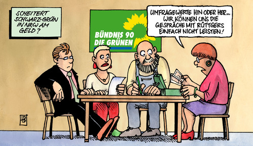 Cartoon: Schwarz-Grün NRW (medium) by Harm Bengen tagged schwarz,grün,gruen,cdu,nrw,geld,rüttgers,ruettgers,landtagswahl,umfragen,koalition,sponsoring,kaufen,mieten,bezahlen,schwarz,grün,gruen,cdu,nrw,geld,rüttgers,ruettgers,landtagswahl,umfragen,koalition,sponsoring,kaufen,mieten,bezahlen