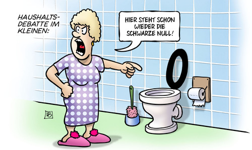 Cartoon: Schwarze Null steht (medium) by Harm Bengen tagged haushaltsdebatte,etatdebatte,generaldebatte,bundestag,schwarze,null,wc,klobrille,harm,bengen,cartoon,karikatur,haushaltsdebatte,etatdebatte,generaldebatte,bundestag,schwarze,null,wc,klobrille,harm,bengen,cartoon,karikatur