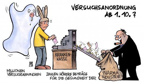 Cartoon: Schweinegrippenimpfung (medium) by Harm Bengen tagged schweinegrippe,impfung,grippe,versuch,versuchskaninchen,kaninchen,labor,versuchsanordnung,krankenkasse,kasse,beiträge,krankenkassenbeiträge,geld,pharmakonzern,pharmahersteller,pharmaindustrie,impfen,impfstoff,schweinegrippe,impfung,versuch,versuchskaninchen,kaninchen,labor,versuchsanordnung,krankenkasse,kasse,krankenkassenbeiträge,gesundheit,impfen