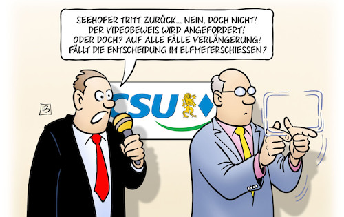 Seehofer und Videobeweis Seehofer und Videobeweis