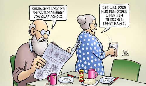 Selenskyj lobt Scholz Selenskyj lobt Scholz