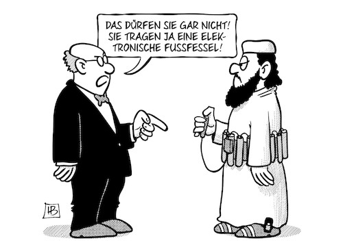 Sicherheit durch Fussfessel