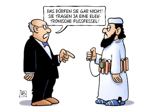 Sicherheit durch Fussfessel