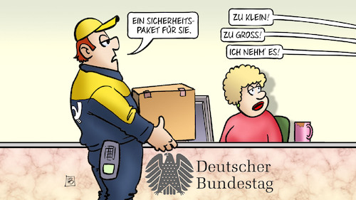 Sicherheitspaket im Bundestag Sicherheitspaket im Bundestag