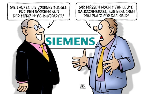 Siemens und Börse Siemens und Börse