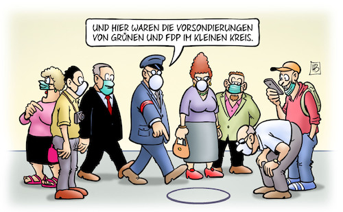 Cartoon: Sondierungen im kleinen Kreis (medium) by Harm Bengen tagged kleiner,kreis,bundestagswahl,ergebnis,regierungsbildung,koalition,bundeskanzler,vorsondierungen,koalitionsverhandlungen,berlin,spd,grüne,fdp,ampel,harm,bengen,cartoon,karikatur,kleiner,kreis,bundestagswahl,ergebnis,regierungsbildung,koalition,bundeskanzler,vorsondierungen,koalitionsverhandlungen,berlin,spd,grüne,fdp,ampel,harm,bengen,cartoon,karikatur