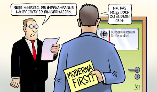 Cartoon: Spahn-Plan (medium) by Harm Bengen tagged gesundheitsminister,spahn,impfkampagne,impfstoff,impfen,moderna,biontech,harm,bengen,cartoon,karikatur,gesundheitsminister,spahn,impfkampagne,impfstoff,impfen,moderna,biontech,harm,bengen,cartoon,karikatur