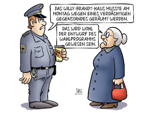 SPD-Zentrale geräumt SPD-Zentrale geräumt