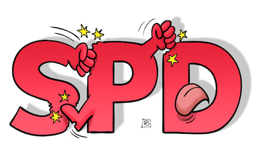 Cartoon: SPD intern (medium) by Harm Bengen tagged spd,intern,groko,streit,harm,bengen,cartoon,karikatur,spd,intern,groko,streit,harm,bengen,cartoon,karikatur
