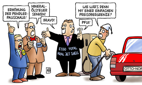 Cartoon: Spritpreise (medium) by Harm Bengen tagged spritpreise,benzinpreise,ölpreis,tankstelle,zapfsäule,esso,total,aral,jet,shell,ölmultis,mineralölkonzere,mineralölwirtschaft,pendlerpauschale,fdp,mineralölsteuer,dihk,michel,otto,normalverbraucher,tanken,auto,kfz,abzocke,spritpreise,benzinpreise,ölpreis,tankstelle,zapfsäule,esso,total,aral,jet,shell,ölmultis,mineralölkonzere