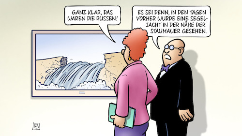 Staudamm und Nordstream Staudamm und Nordstream
