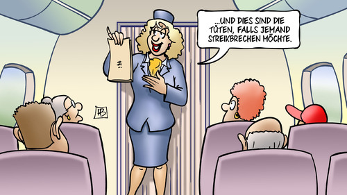 Cartoon: Streikbrecher (medium) by Harm Bengen tagged bengen,harm,flugzeuge,rente,tarif,gewerkschaft,cockpit,piloten,pilotenvereinigung,streik,lufthansa,lufthansastreik,flugbegleiterin,stewardess,fliegen,kotztüte,karikatur,cartoon,kotzen,brechen,tüten,tüten,brechen,kotzen,kotztüte,fliegen,stewardess,flugbegleiterin,lufthansastreik,lufthansa,streik,pilotenvereinigung,piloten,cockpit,gewerkschaft,tarif,rente,flugzeuge,harm,bengen,cartoon,karikatur