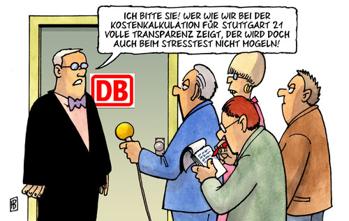 Cartoon: Stresstest und Kosten (medium) by Harm Bengen tagged ergebnis,stresstest,schlichtung,geissler,tiefbahnhof,kopfbahnhof,bahnhof,stuttgart,s21,matrix,kosten,s21,stuttgart 21,kopfbahnhof,tiefbahnhof,geissler,schlichtung,stresstest,ergebnis,stuttgart,21