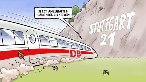 Cartoon: Stuttgart 21 anhalten (medium) by Harm Bengen tagged stuttgart,21,bahnhof,bahn,mehrkosten,milliardengrab,zug,anhalten,harm,bengen,cartoon,karikatur,stuttgart,21,bahnhof,bahn,mehrkosten,milliardengrab,zug,anhalten,harm,bengen,cartoon,karikatur