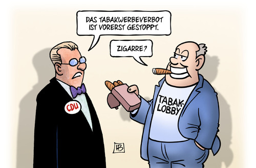 Cartoon: Tabakwerbeverbot (medium) by Harm Bengen tagged tabakwerbeverbot,gestoppt,stoppen,zigarre,bundestag,gesundheit,werbung,lobby,harm,bengen,cartoon,karikatur,tabakwerbeverbot,gestoppt,stoppen,zigarre,bundestag,gesundheit,werbung,lobby,harm,bengen,cartoon,karikatur