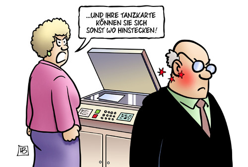 Cartoon: Tanzkarte (medium) by Harm Bengen tagged tanzkarte,brüderle,fdp,sexismus,gewalt,arbeitsplatz,belästigung,harm,bengen,cartoon,karikatur,tanzkarte,brüderle,fdp,sexismus,gewalt,arbeitsplatz,belästigung,harm,bengen,cartoon,karikatur