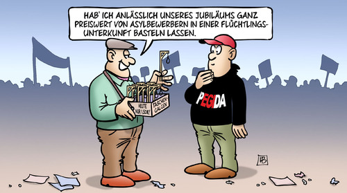 Cartoon: Taschengalgen (medium) by Harm Bengen tagged jubiläum,pegida,nazis,rechts,asylbewerbern,flüchtlingsunterkunft,basteln,flüchtlingsfrage,flüchtlinge,asyl,ausländerfeindlich,islamophob,islam,galgen,demo,harm,bengen,cartoon,karikatur,jubiläum,pegida,nazis,rechts,asylbewerbern,flüchtlingsunterkunft,basteln,flüchtlingsfrage,flüchtlinge,asyl,ausländerfeindlich,islamophob,islam,galgen,demo,harm,bengen,cartoon,karikatur