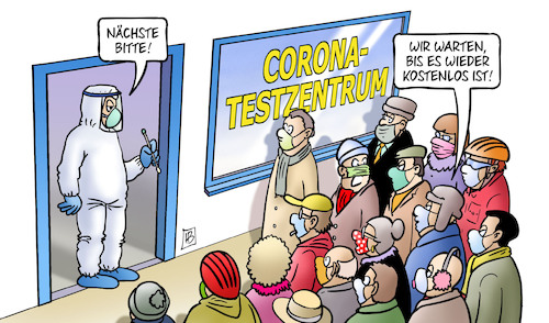 Cartoon: Test warten (medium) by Harm Bengen tagged corona,testzentrum,kostenpflichtig,kostenlos,gratis,harm,bengen,cartoon,karikatur,corona,testzentrum,kostenpflichtig,kostenlos,gratis,harm,bengen,cartoon,karikatur