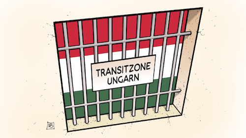 Cartoon: Transitzone Ungarn (medium) by Harm Bengen tagged transitzone,ungarn,eugh,urteil,gefängnis,knast,fenster,asyl,flüchtlinge,harm,bengen,cartoon,karikatur,transitzone,ungarn,eugh,urteil,gefängnis,knast,fenster,asyl,flüchtlinge,harm,bengen,cartoon,karikatur