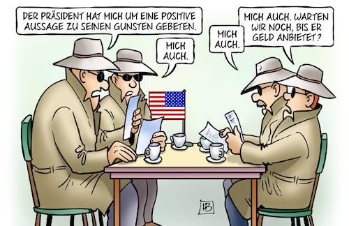 Trump erbittet Aussagen Trump erbittet Aussagen