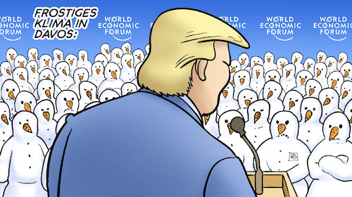 Cartoon: Trump in Davos (medium) by Harm Bengen tagged frostiges,klima,davos,weltwirtschaftsforum,trump,schneemann,schneemaenner,harm,bengen,cartoon,karikatur,frostiges,klima,davos,weltwirtschaftsforum,trump,schneemann,schneemaenner,harm,bengen,cartoon,karikatur