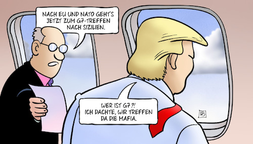 Trump nach Sizilien Trump nach Sizilien