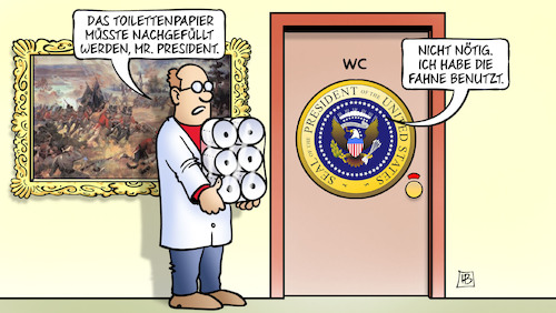 Trump und Fahne Trump und Fahne