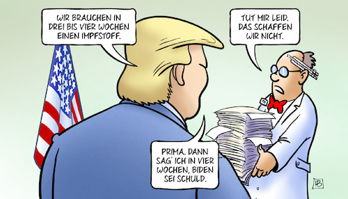 Trump und Impfstoff