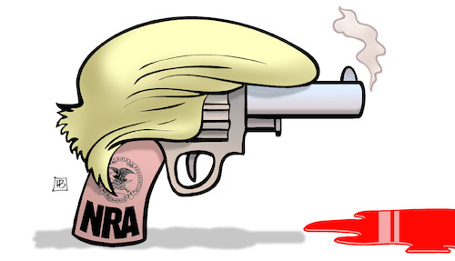 Cartoon: Trump und NRA (medium) by Harm Bengen tagged trump,nra,national,rifle,association,paris,waffen,weapons,blut,blood,harm,bengen,cartoon,karikatur,trump,nra,national,rifle,association,paris,waffen,weapons,blut,blood,harm,bengen,cartoon,karikatur