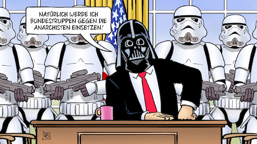 Cartoon: Trumps Bundestruppen (medium) by Harm Bengen tagged trump,bundestruppen,usa,anarchisten,starwars,darth,vader,stormtrooper,harm,bengen,cartoon,karikatur,trump,bundestruppen,usa,anarchisten,starwars,darth,vader,stormtrooper,harm,bengen,cartoon,karikatur