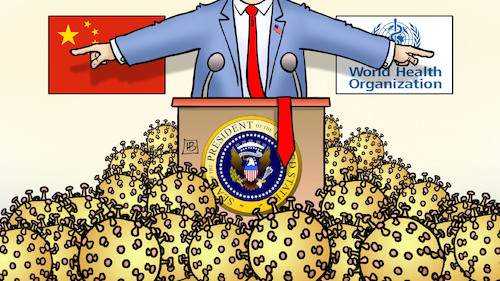 Cartoon: Trumps Schuldzuweisungen (medium) by Harm Bengen tagged trump,schuldzuweisungen,usa,china,who,corona,coronavirus,ansteckung,pandemie,epidemie,krankheit,schaden,harm,bengen,cartoon,karikatur,trump,schuldzuweisungen,usa,china,who,corona,coronavirus,ansteckung,pandemie,epidemie,krankheit,schaden,harm,bengen,cartoon,karikatur