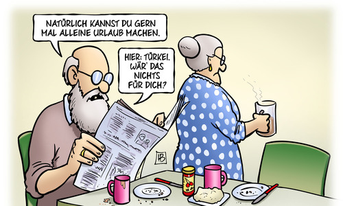 Cartoon: Türkei-Urlaub (medium) by Harm Bengen tagged urlaub,türkei,terror,anschlag,anschlaege,susemil,harm,bengen,cartoon,karikatur,urlaub,türkei,terror,anschlag,anschlaege,susemil,harm,bengen,cartoon,karikatur