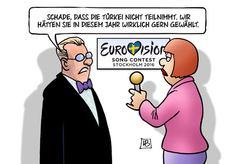 Cartoon: Türkei und ESC (medium) by Harm Bengen tagged türkei,esc,eurovision,song,contest,musik,flüchtlinge,deal,eu,europa,visafreiheit,erdogan,harm,bengen,cartoon,karikatur,türkei,esc,eurovision,song,contest,musik,flüchtlinge,deal,eu,europa,visafreiheit,erdogan,harm,bengen,cartoon,karikatur