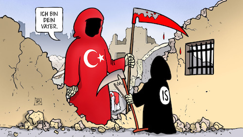 Cartoon: Türkei und IS-Gefängnisse (medium) by Harm Bengen tagged türkei,is,islamischer,staat,terroristen,terrorismus,gefängnisse,vater,starwars,invasion,syrien,einmarsch,rojava,kurden,krieg,tod,trümmer,harm,bengen,cartoon,karikatur,türkei,is,islamischer,staat,terroristen,terrorismus,gefängnisse,vater,starwars,invasion,syrien,einmarsch,rojava,kurden,krieg,tod,trümmer,harm,bengen,cartoon,karikatur