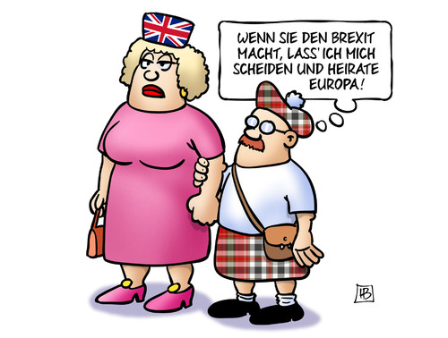 Cartoon: UK-Wahlen und Brexit (medium) by Harm Bengen tagged brexit,uk,gb,england,schottland,wahlen,scheidung,mann,frau,ehe,europa,eu,harm,bengen,cartoon,karikatur,brexit,uk,gb,england,schottland,wahlen,scheidung,mann,frau,ehe,europa,eu,harm,bengen,cartoon,karikatur