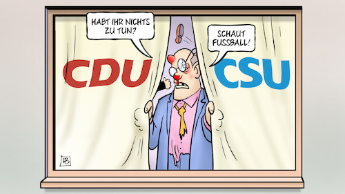 Cartoon: Unionsstreit Asyl (medium) by Harm Bengen tagged unionsstreit,asylpolitik,cdu,csu,fenster,migration,seehofer,merkel,fussball,wm,ablenkung,harm,bengen,cartoon,karikatur,unionsstreit,asylpolitik,cdu,csu,fenster,migration,seehofer,merkel,fussball,wm,ablenkung,harm,bengen,cartoon,karikatur