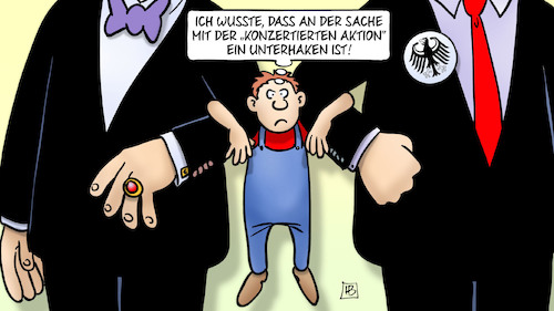 Cartoon: Unterhaken an der Sache (medium) by Harm Bengen tagged unterhaken,staat,konzertierte,aktion,kanzleramt,arbeitgeber,arbeitnehmer,dgb,kapitalist,harm,bengen,cartoon,karikatur,ukraine,russland,krieg,unterhaken,staat,konzertierte,aktion,kanzleramt,arbeitgeber,arbeitnehmer,dgb,kapitalist,harm,bengen,cartoon,karikatur,ukraine,russland,krieg