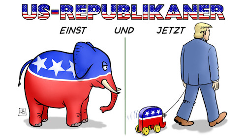 Cartoon: US-Rep. heute (medium) by Harm Bengen tagged usa,republikaner,einst,jetzt,parteitag,trump,nominierung,wahlkampf,wahlen,elefant,spielzeug,harm,bengen,cartoon,karikatur,usa,republikaner,einst,jetzt,parteitag,trump,nominierung,wahlkampf,wahlen,elefant,spielzeug,harm,bengen,cartoon,karikatur