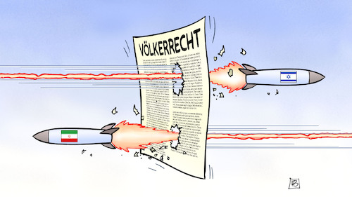 Cartoon: Völkerrecht zerfetzt (medium) by Harm Bengen tagged raketen,völkerrecht,nahost,iran,israel,terror,krieg,harm,bengen,cartoon,karikatur,raketen,völkerrecht,nahost,iran,israel,terror,krieg,harm,bengen,cartoon,karikatur