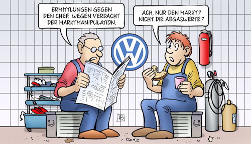 Cartoon: VW-Müller (medium) by Harm Bengen tagged ermittlungen,vw,chef,mueller,verdacht,marktmanipulation,abgaswerte,abgasskandal,harm,bengen,cartoon,karikatur,ermittlungen,vw,chef,mueller,verdacht,marktmanipulation,abgaswerte,abgasskandal,harm,bengen,cartoon,karikatur