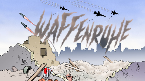 Cartoon: Waffenruhe (medium) by Harm Bengen tagged waffenruhe,waffenstillstand,israel,hamas,krieg,nahost,gaza,palaestina,harm,bengen,cartoon,karikatur,waffenruhe,waffenstillstand,israel,hamas,krieg,nahost,gaza,palaestina,harm,bengen,cartoon,karikatur